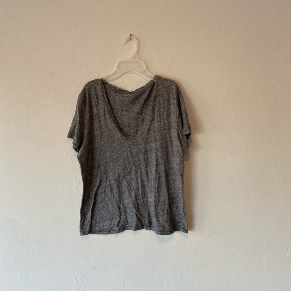 Madewell T-shirt V neck heather gray whisper L - Picture 3 of 6